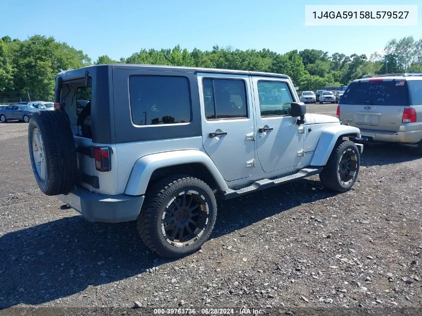 2008 Jeep Wrangler Unlimited Sahara VIN: 1J4GA59158L579527 Lot: 39763736