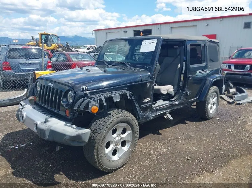 2008 Jeep Wrangler Unlimited Sahara VIN: 1J8GA59168L542906 Lot: 39770928