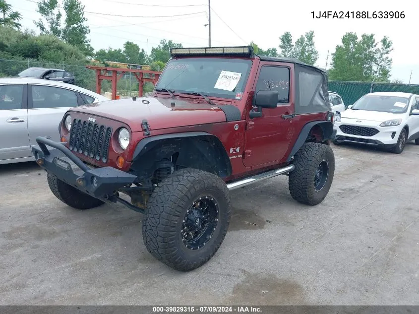 1J4FA24188L633906 2008 Jeep Wrangler X