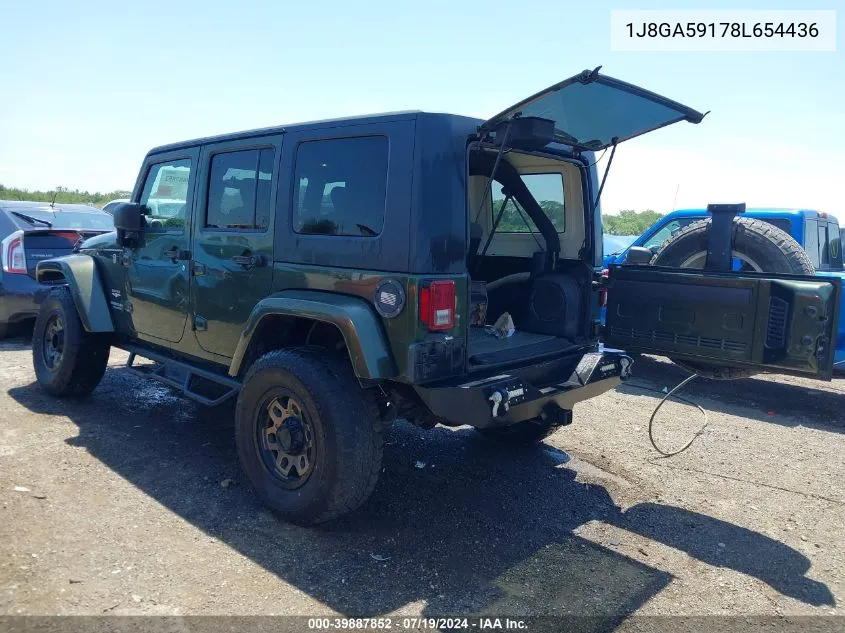 2008 Jeep Wrangler Unlimited Sahara VIN: 1J8GA59178L654436 Lot: 39887852