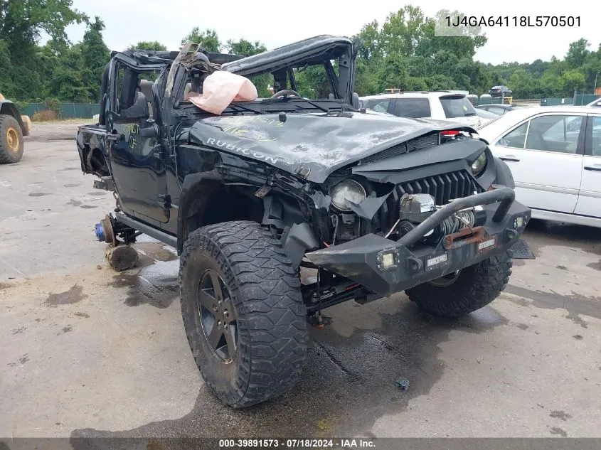 2008 Jeep Wrangler Rubicon VIN: 1J4GA64118L570501 Lot: 39891573