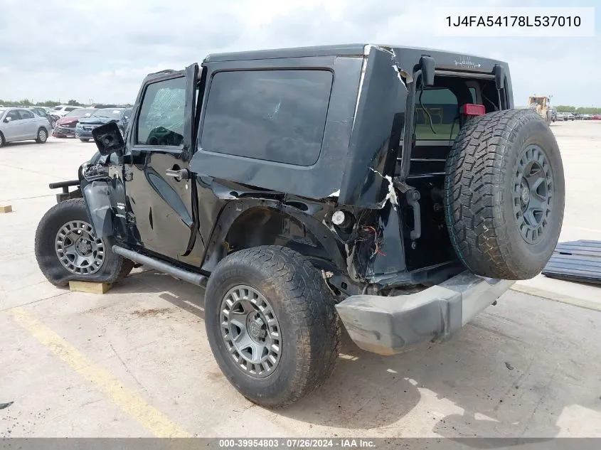 2008 Jeep Wrangler Sahara VIN: 1J4FA54178L537010 Lot: 39954803