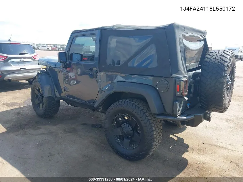 1J4FA24118L550172 2008 Jeep Wrangler X