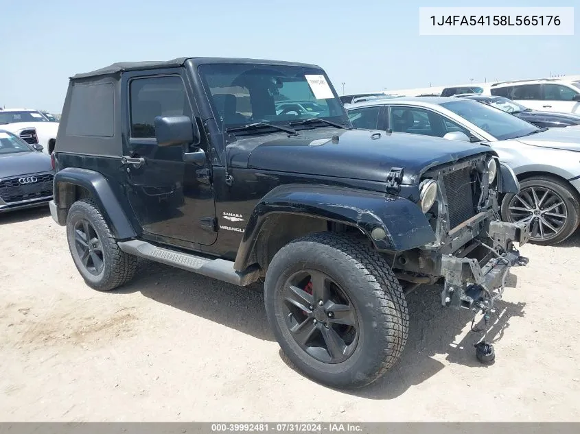 1J4FA54158L565176 2008 Jeep Wrangler Sahara