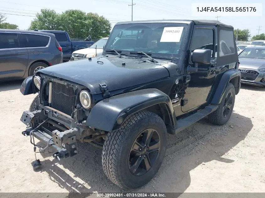 2008 Jeep Wrangler Sahara VIN: 1J4FA54158L565176 Lot: 39992481