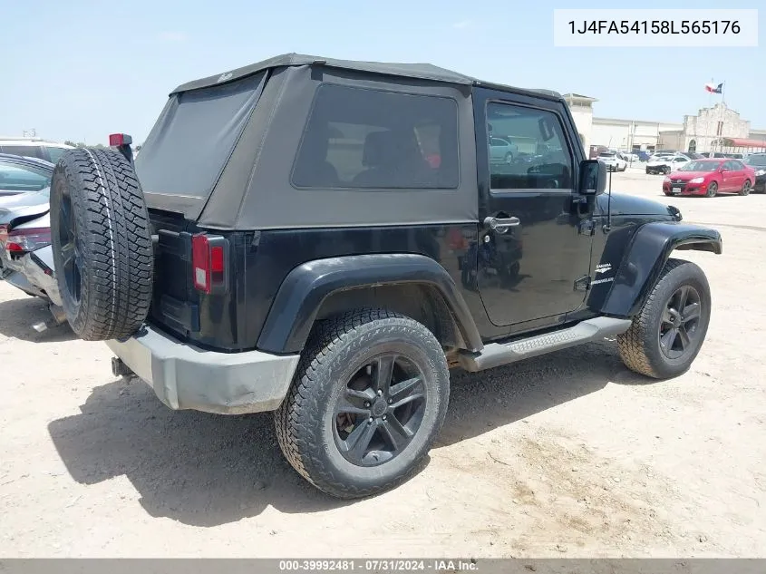 1J4FA54158L565176 2008 Jeep Wrangler Sahara