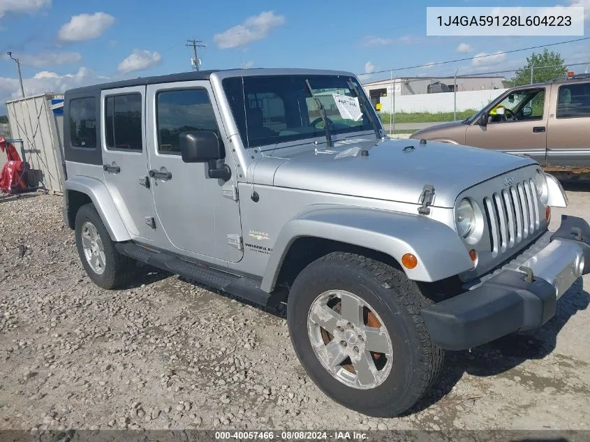 2008 Jeep Wrangler Unlimited Sahara VIN: 1J4GA59128L604223 Lot: 40057466