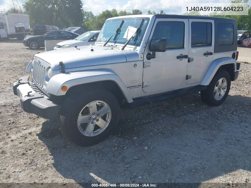 2008 Jeep Wrangler Unlimited Sahara VIN: 1J4GA59128L604223 Lot: 40057466