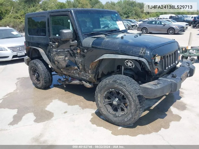 2008 Jeep Wrangler X VIN: 1J4FA24138L529713 Lot: 40152746