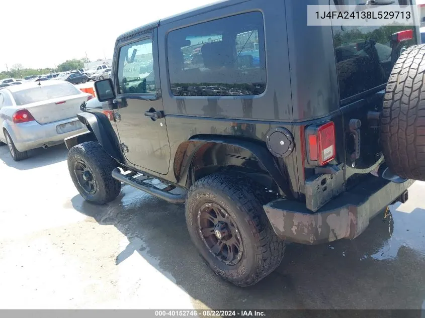 2008 Jeep Wrangler X VIN: 1J4FA24138L529713 Lot: 40152746