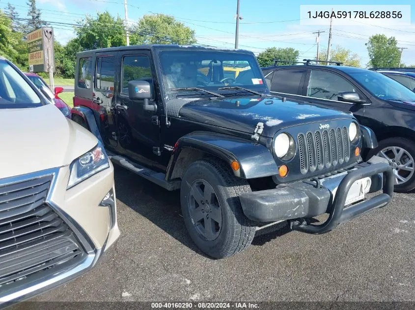 1J4GA59178L628856 2008 Jeep Wrangler Unlimited Sahara