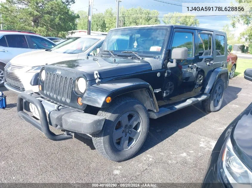 1J4GA59178L628856 2008 Jeep Wrangler Unlimited Sahara