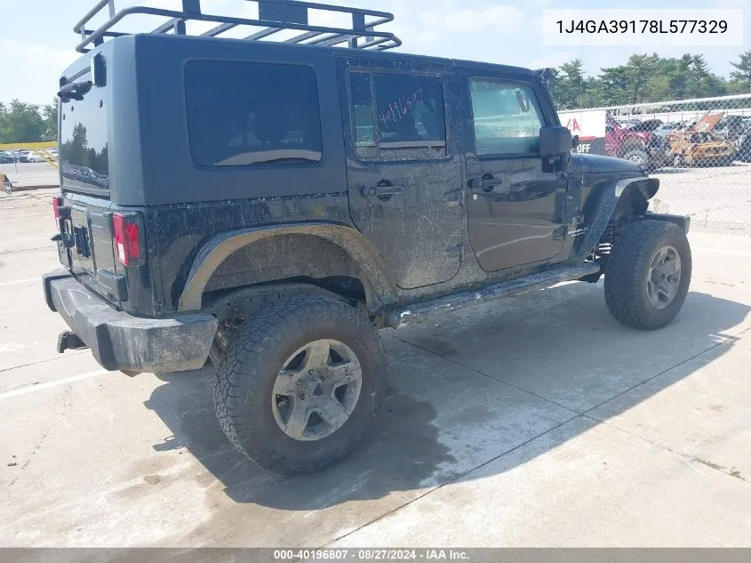 1J4GA39178L577329 2008 Jeep Wrangler Unlimited X