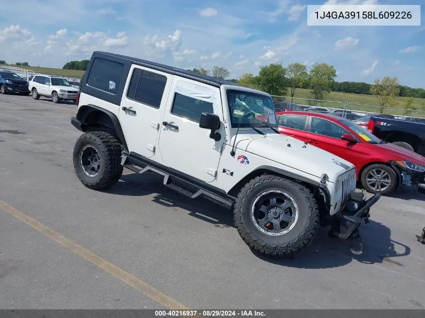 2008 Jeep Wrangler Unlimited X VIN: 1J4GA39158L609226 Lot: 40216937