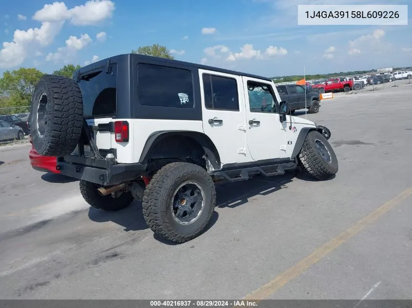 2008 Jeep Wrangler Unlimited X VIN: 1J4GA39158L609226 Lot: 40216937