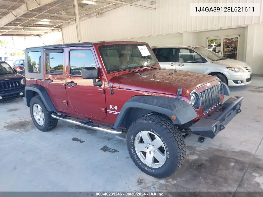 1J4GA39128L621611 2008 Jeep Wrangler Unlimited X