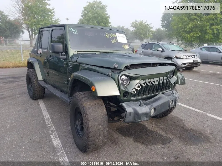 1J4GA59178L517076 2008 Jeep Wrangler Sahara