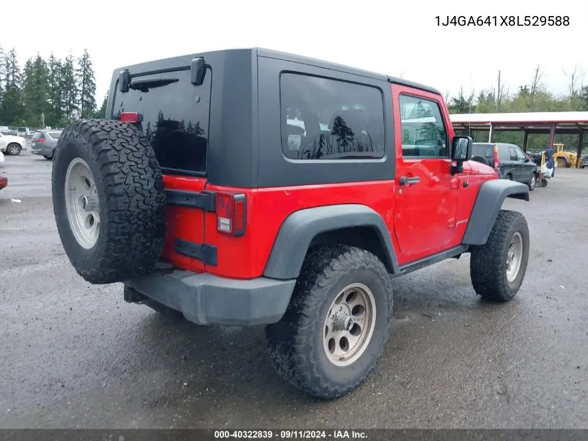 1J4GA641X8L529588 2008 Jeep Wrangler Rubicon