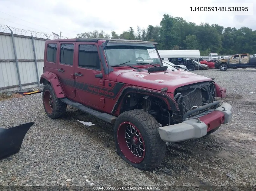 2008 Jeep Wrangler Unlimited Sahara VIN: 1J4GB59148L530395 Lot: 40351586