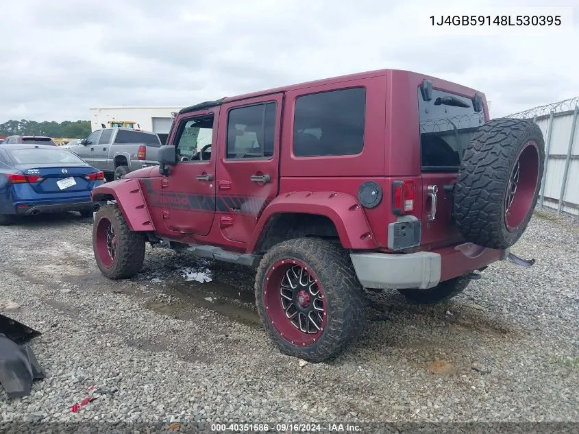 2008 Jeep Wrangler Unlimited Sahara VIN: 1J4GB59148L530395 Lot: 40351586