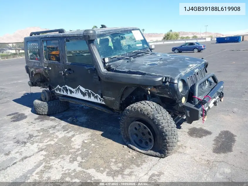 1J4GB39188L619908 2008 Jeep Wrangler Unlimited X