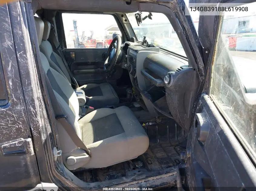 1J4GB39188L619908 2008 Jeep Wrangler Unlimited X