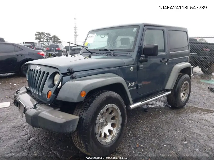 1J4FA24118L547739 2008 Jeep Wrangler X