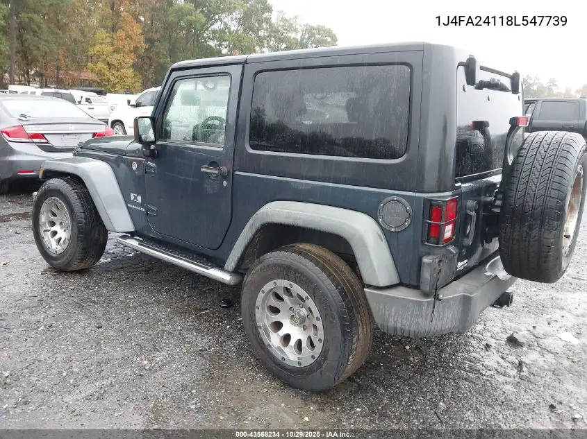 1J4FA24118L547739 2008 Jeep Wrangler X