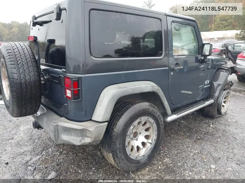 1J4FA24118L547739 2008 Jeep Wrangler X