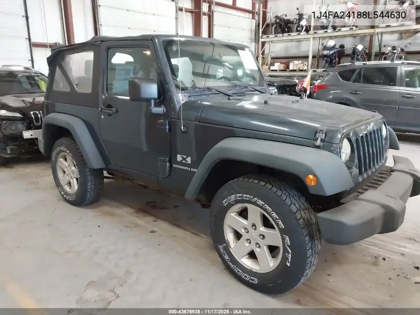 1J4FA24188L544630 2008 Jeep Wrangler X