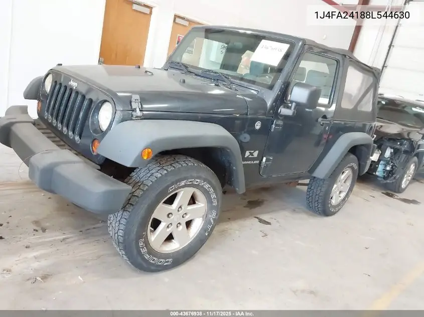 1J4FA24188L544630 2008 Jeep Wrangler X