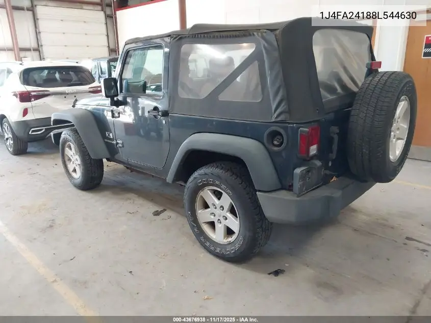 1J4FA24188L544630 2008 Jeep Wrangler X