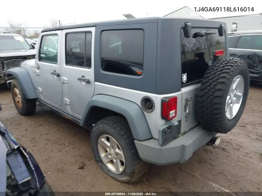 1J4GA69118L616014 2008 Jeep Wrangler Unlimited Rubicon