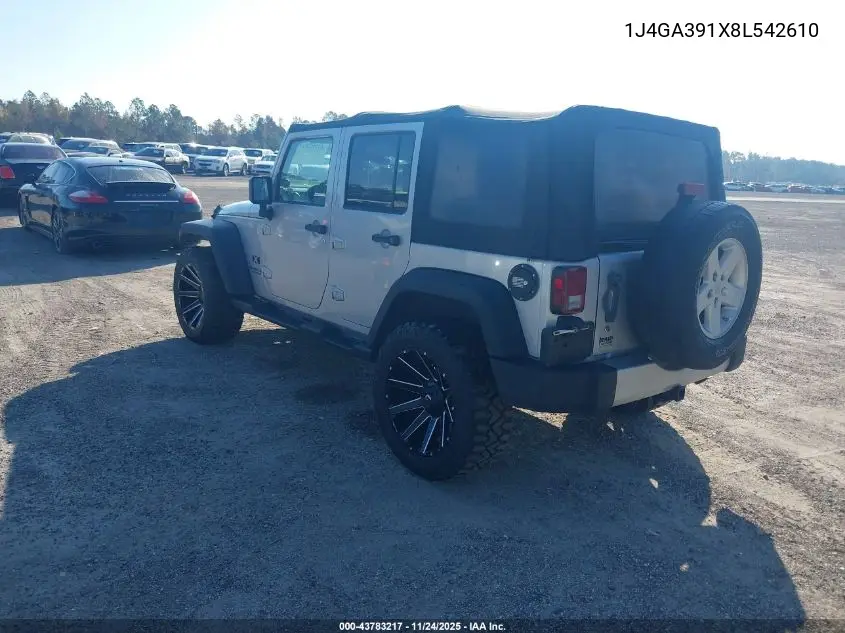 1J4GA391X8L542610 2008 Jeep Wrangler Unlimited X