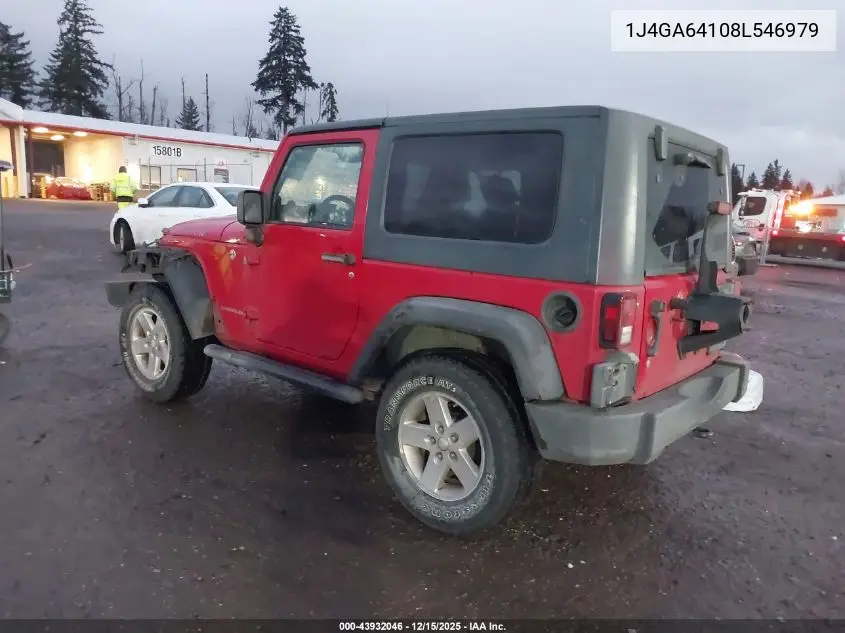 1J4GA64108L546979 2008 Jeep Wrangler Rubicon