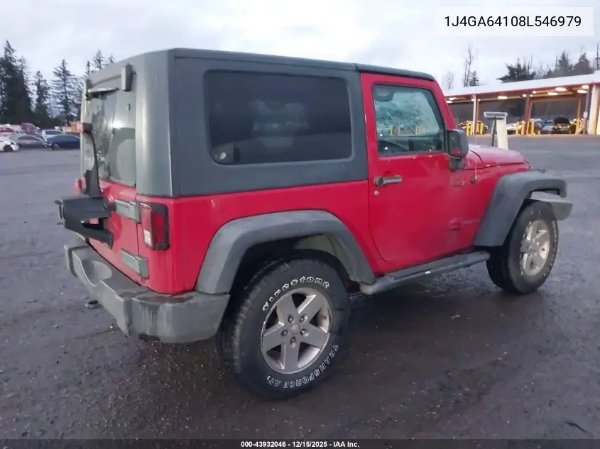 1J4GA64108L546979 2008 Jeep Wrangler Rubicon