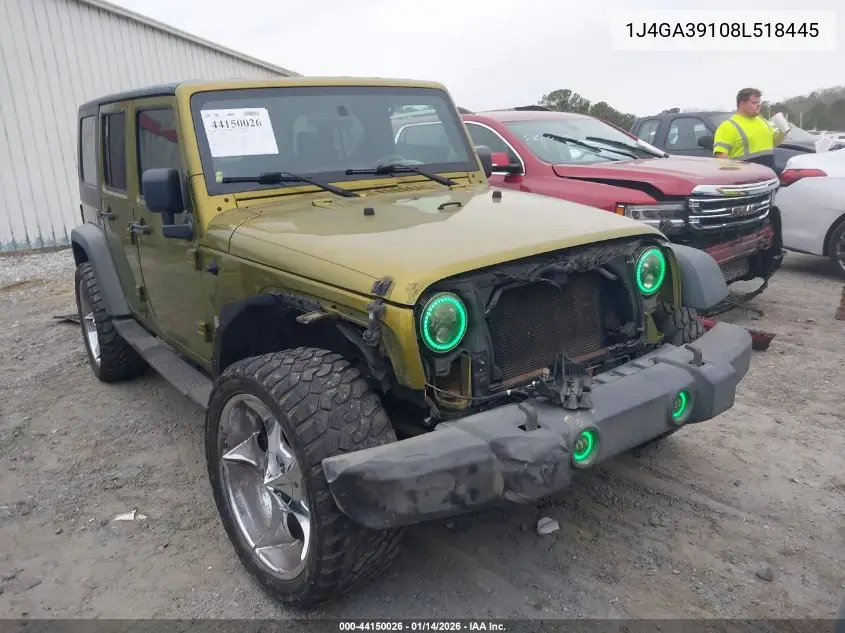 1J4GA39108L518445 2008 Jeep Wrangler Unlimited X
