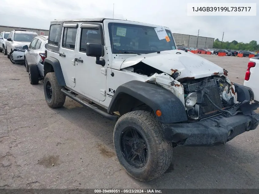 1J4GB39199L735717 2009 Jeep Wrangler Unlimited X