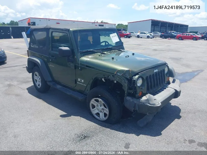 2009 Jeep Wrangler X VIN: 1J4FA24189L719573 Lot: 39910900