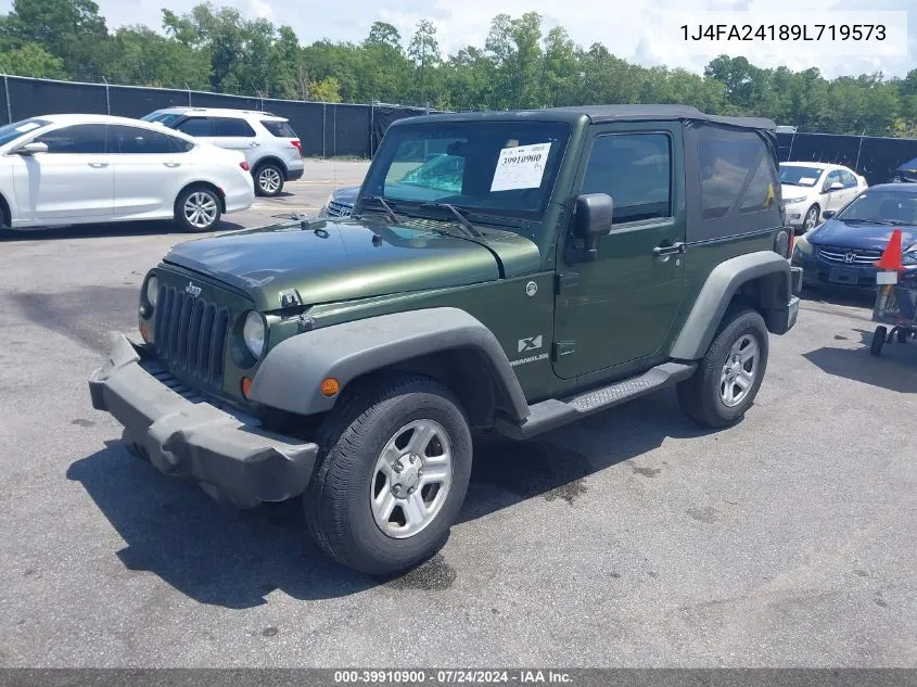 1J4FA24189L719573 2009 Jeep Wrangler X