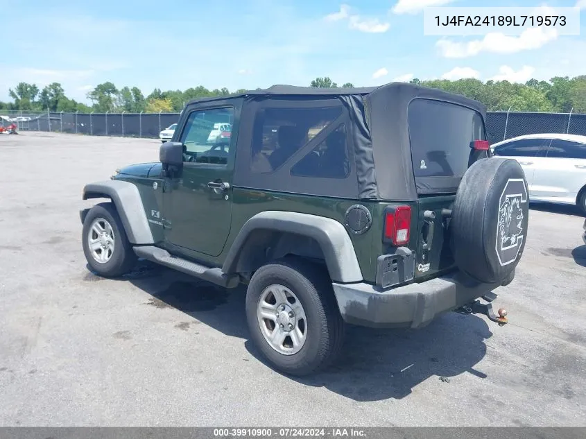 2009 Jeep Wrangler X VIN: 1J4FA24189L719573 Lot: 39910900