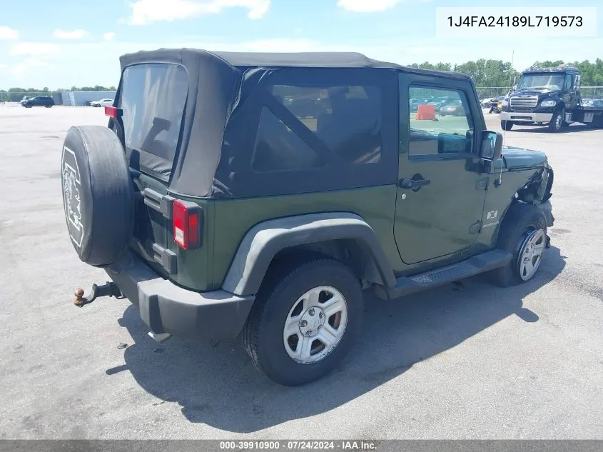 2009 Jeep Wrangler X VIN: 1J4FA24189L719573 Lot: 39910900