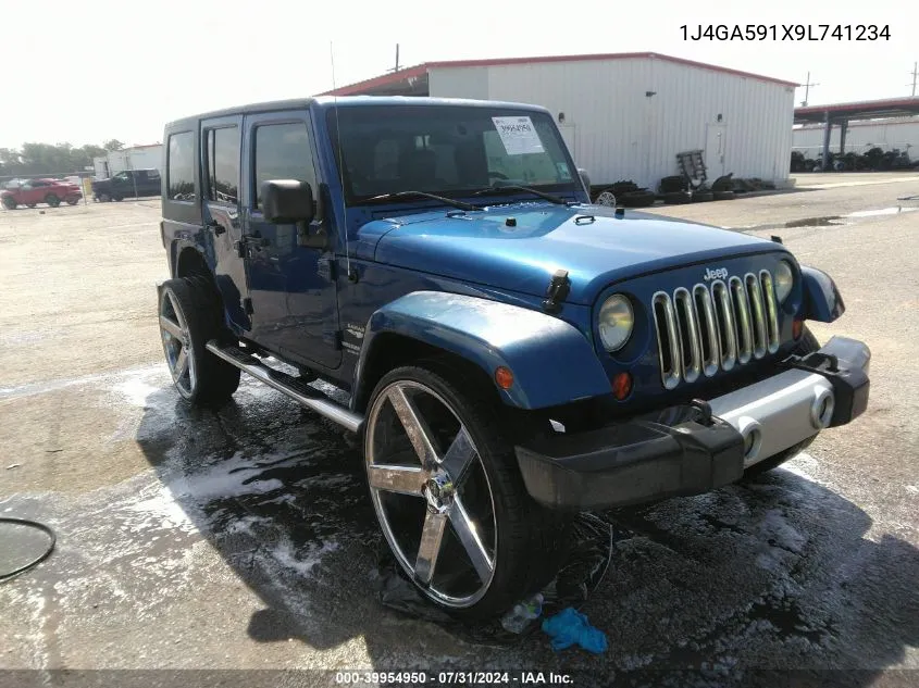 2009 Jeep Wrangler Unlimited Sahara VIN: 1J4GA591X9L741234 Lot: 39954950