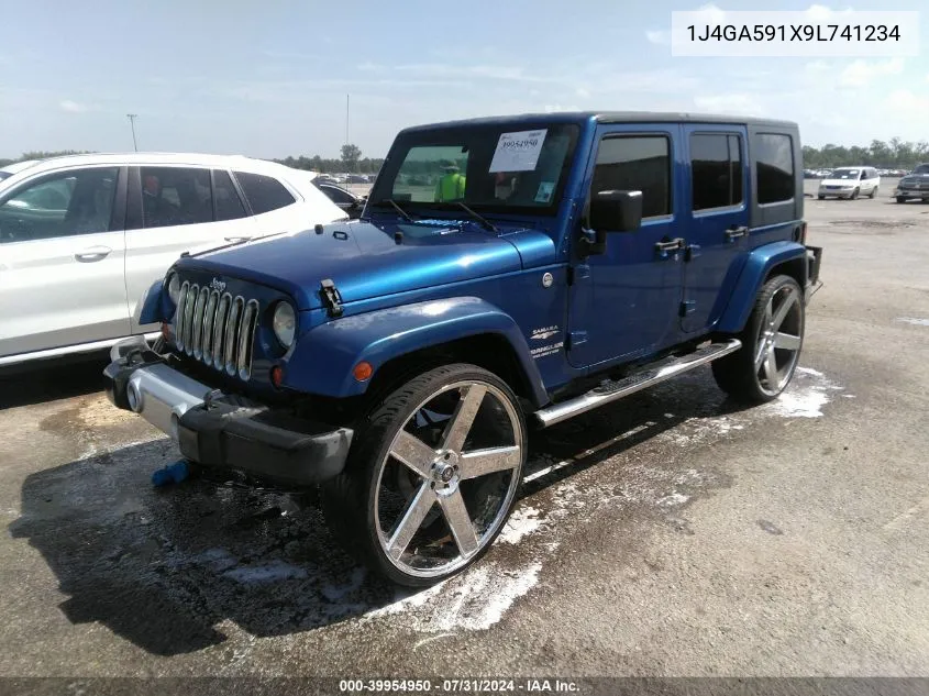 2009 Jeep Wrangler Unlimited Sahara VIN: 1J4GA591X9L741234 Lot: 39954950