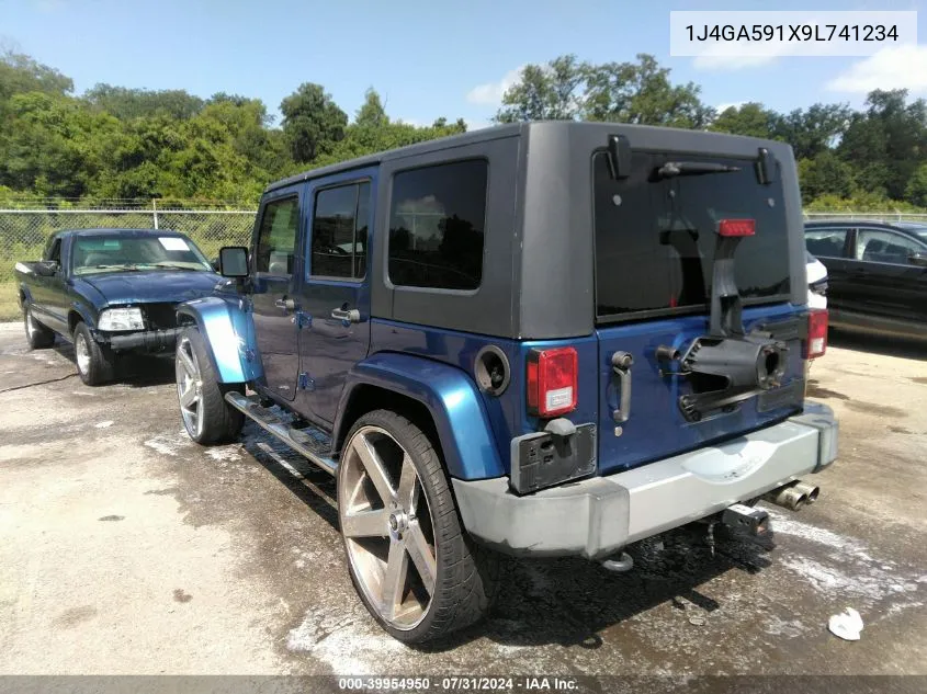 2009 Jeep Wrangler Unlimited Sahara VIN: 1J4GA591X9L741234 Lot: 39954950