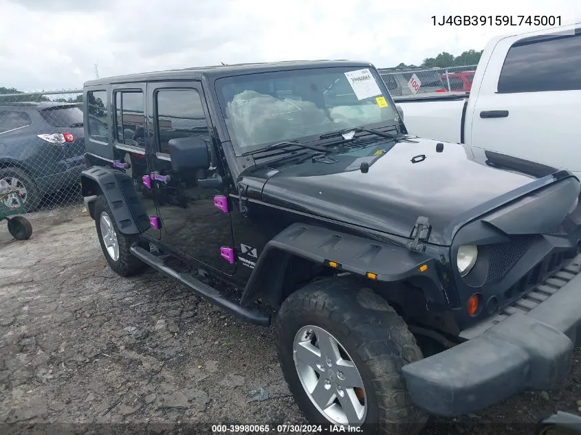 1J4GB39159L745001 2009 Jeep Wrangler Unlimited X