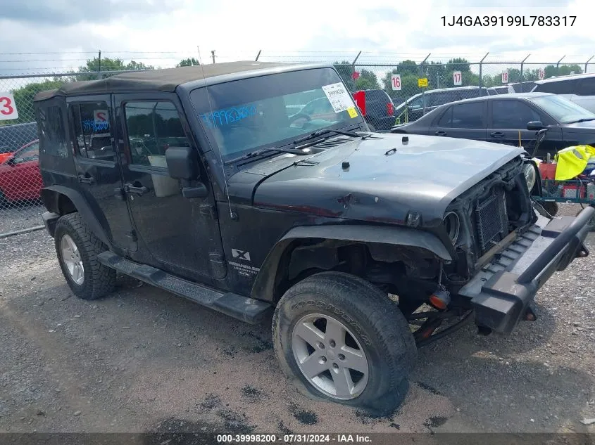 2009 Jeep Wrangler Unlimited X VIN: 1J4GA39199L783317 Lot: 39998200