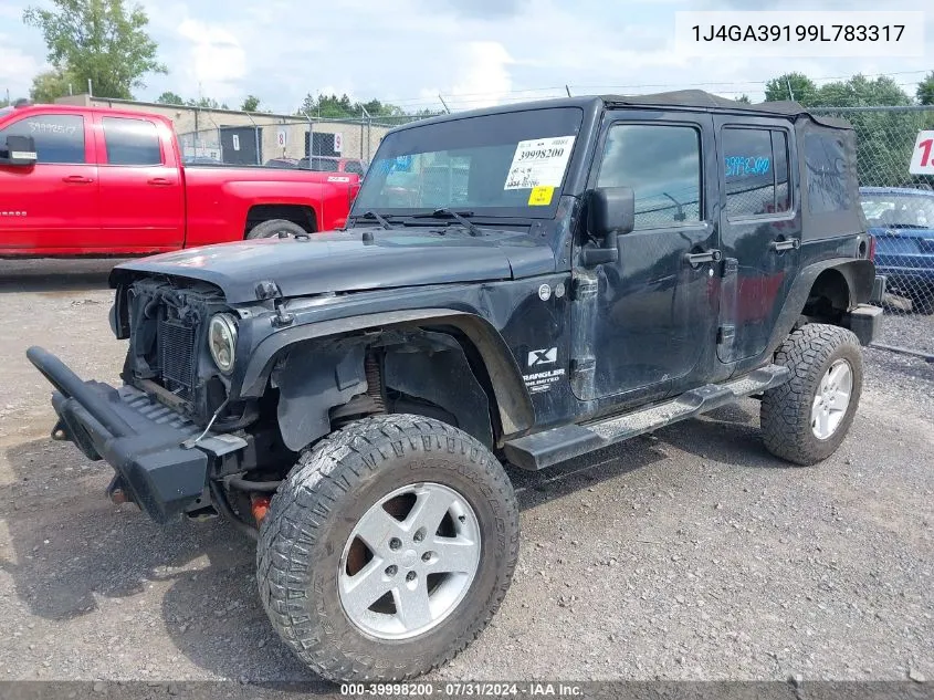 2009 Jeep Wrangler Unlimited X VIN: 1J4GA39199L783317 Lot: 39998200