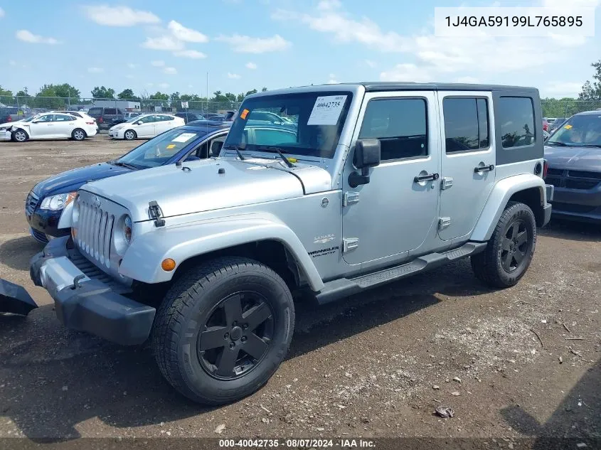 1J4GA59199L765895 2009 Jeep Wrangler Unlimited Sahara