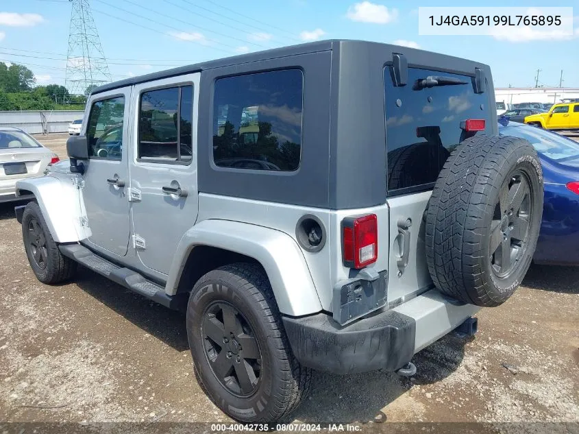 1J4GA59199L765895 2009 Jeep Wrangler Unlimited Sahara